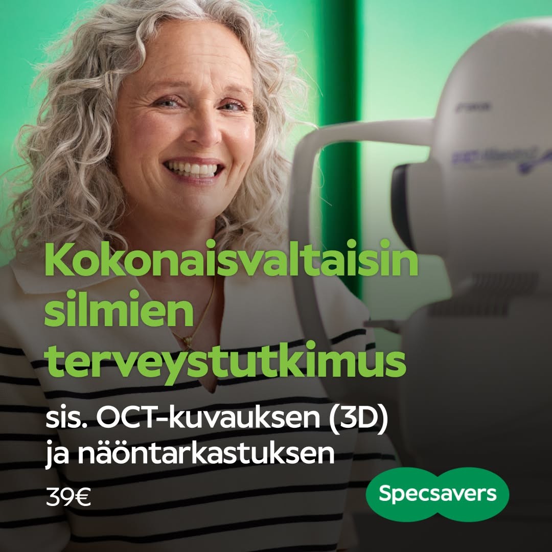 Optikon kattava silmien terveystutkimus ja näöntarkastus 💚