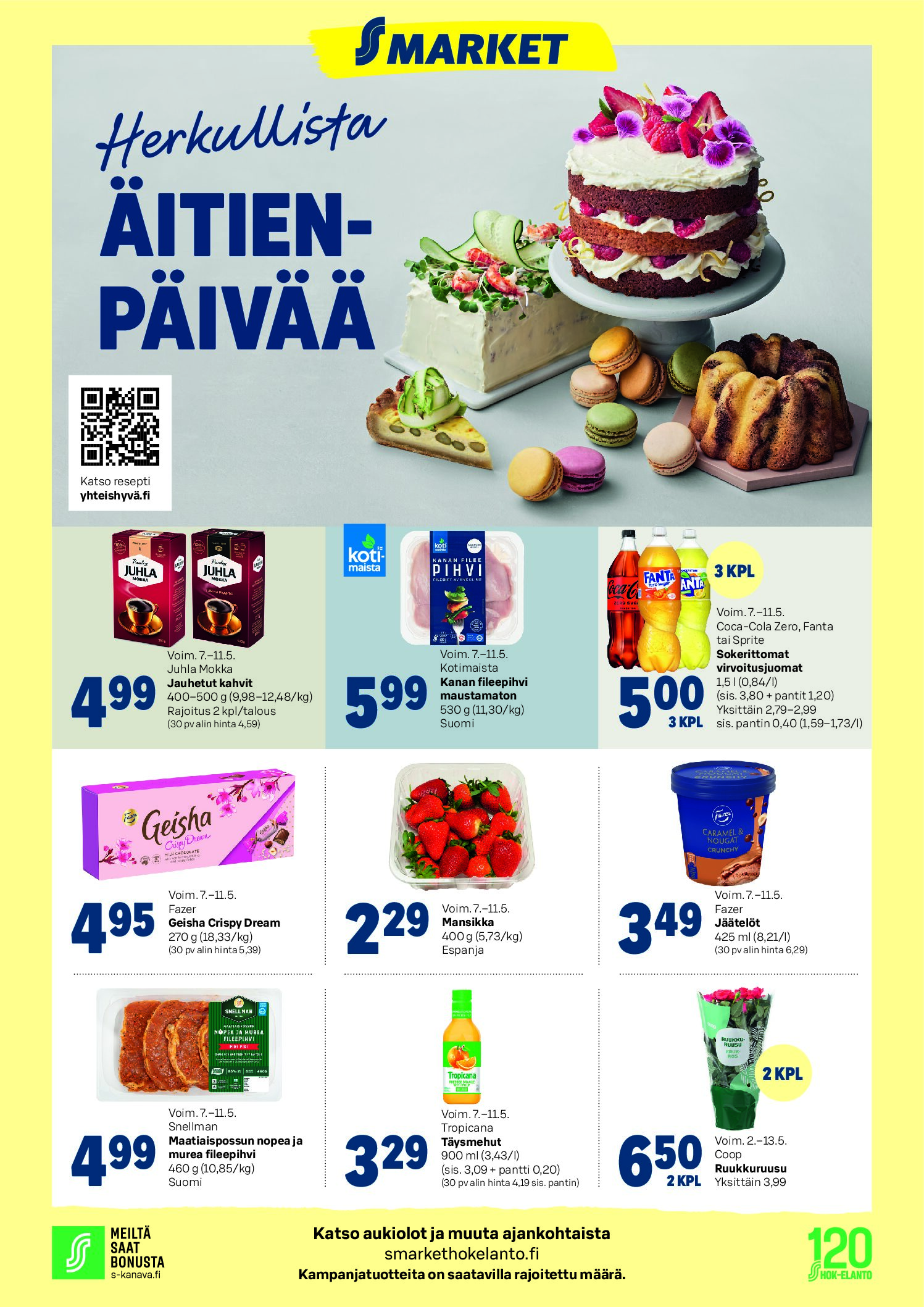 Äitienpäivää vietetään sunnuntaina 11.5.2025