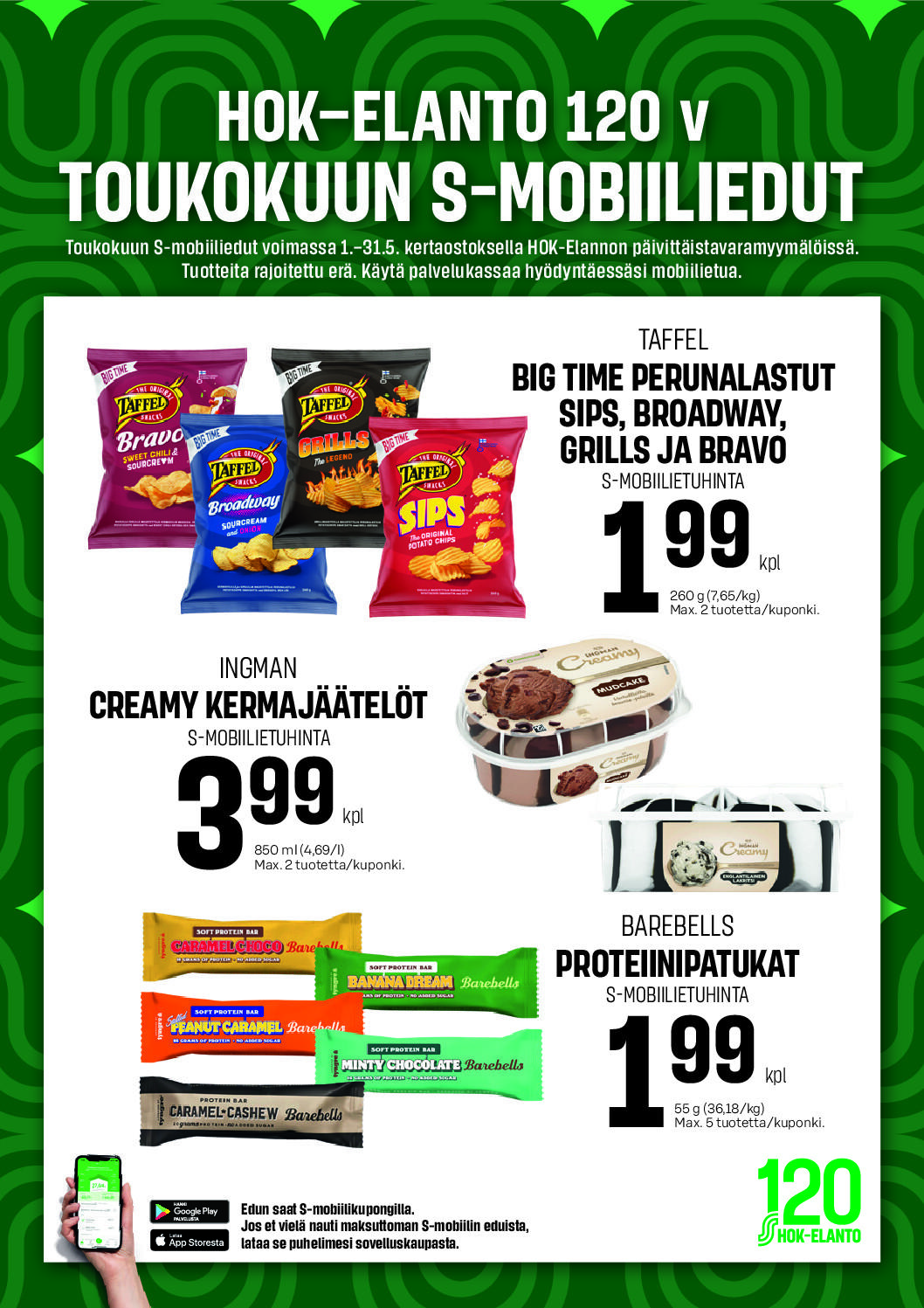 Oletko jo kokeillut S-moliikupongin tuotteita?