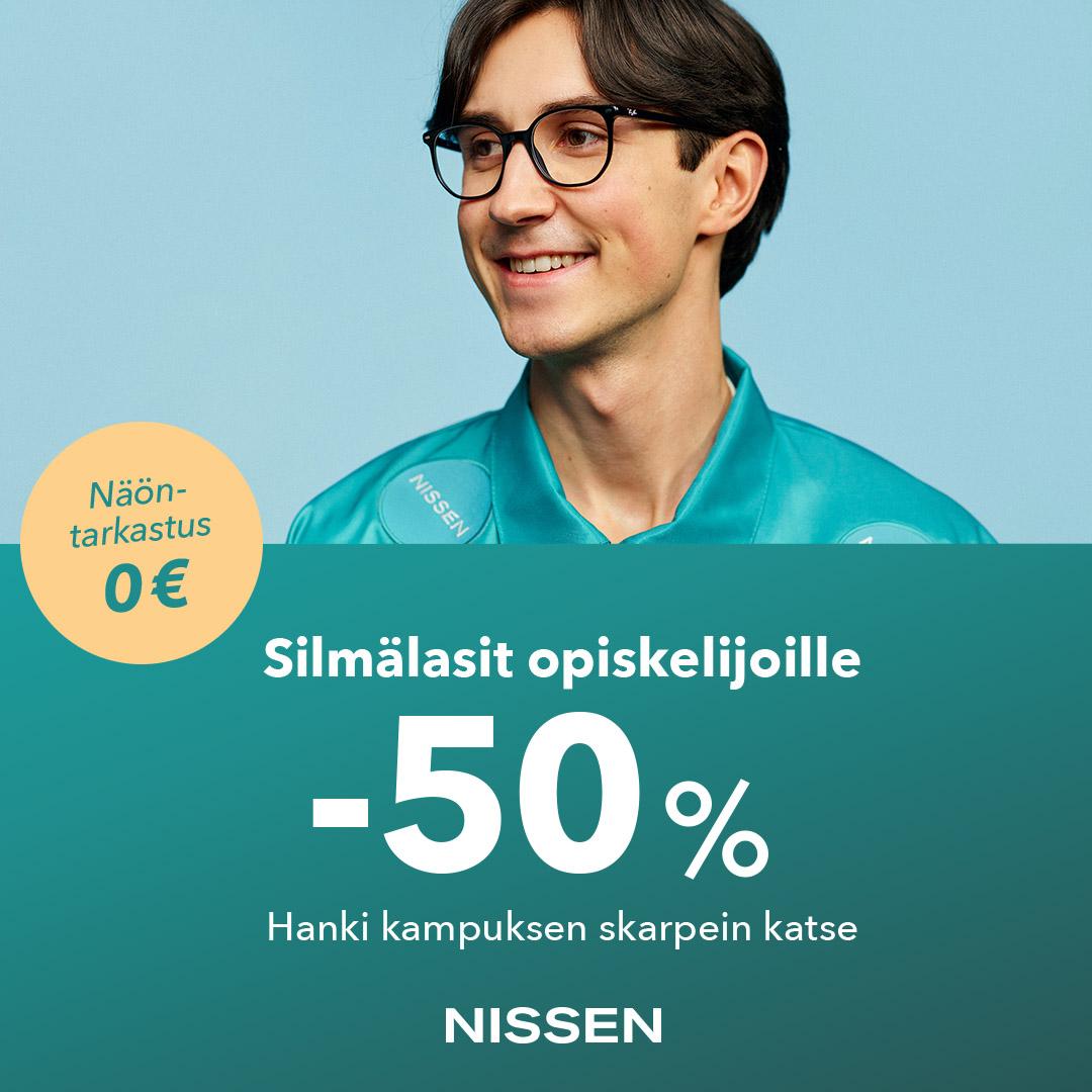 Opiskelija-ale -50%