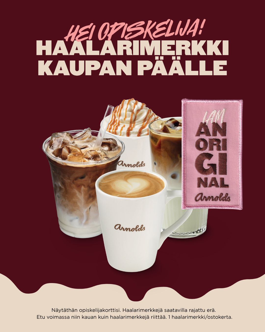 Haalarimerkki kaupan päälle!