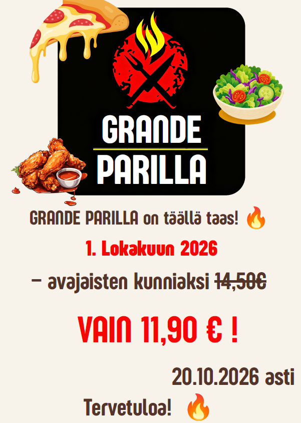 Buffet avajaistarjouksessa 1.-20.10.