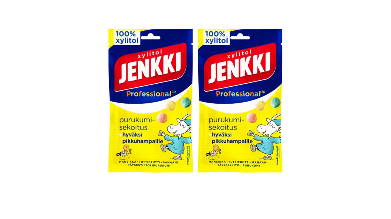 Jenkki professional jr täysksylitolipurukumi Herra Hakkarainen 75g
